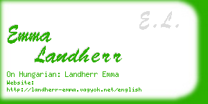 emma landherr business card